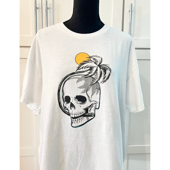 New DEL SOL Men's Biting Skull T-Shirt XL Eco Color Changing in Sun Women's Tee - Picture 10 of 16